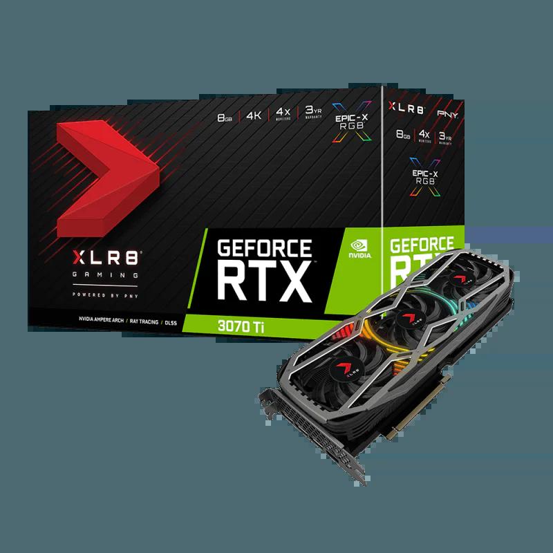 PNY GeForce RTX 3070 Ti 8GB XLR8 Gaming REVEL  - كرت الشاشة
